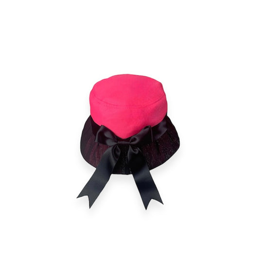Black-pink Bucket Hat