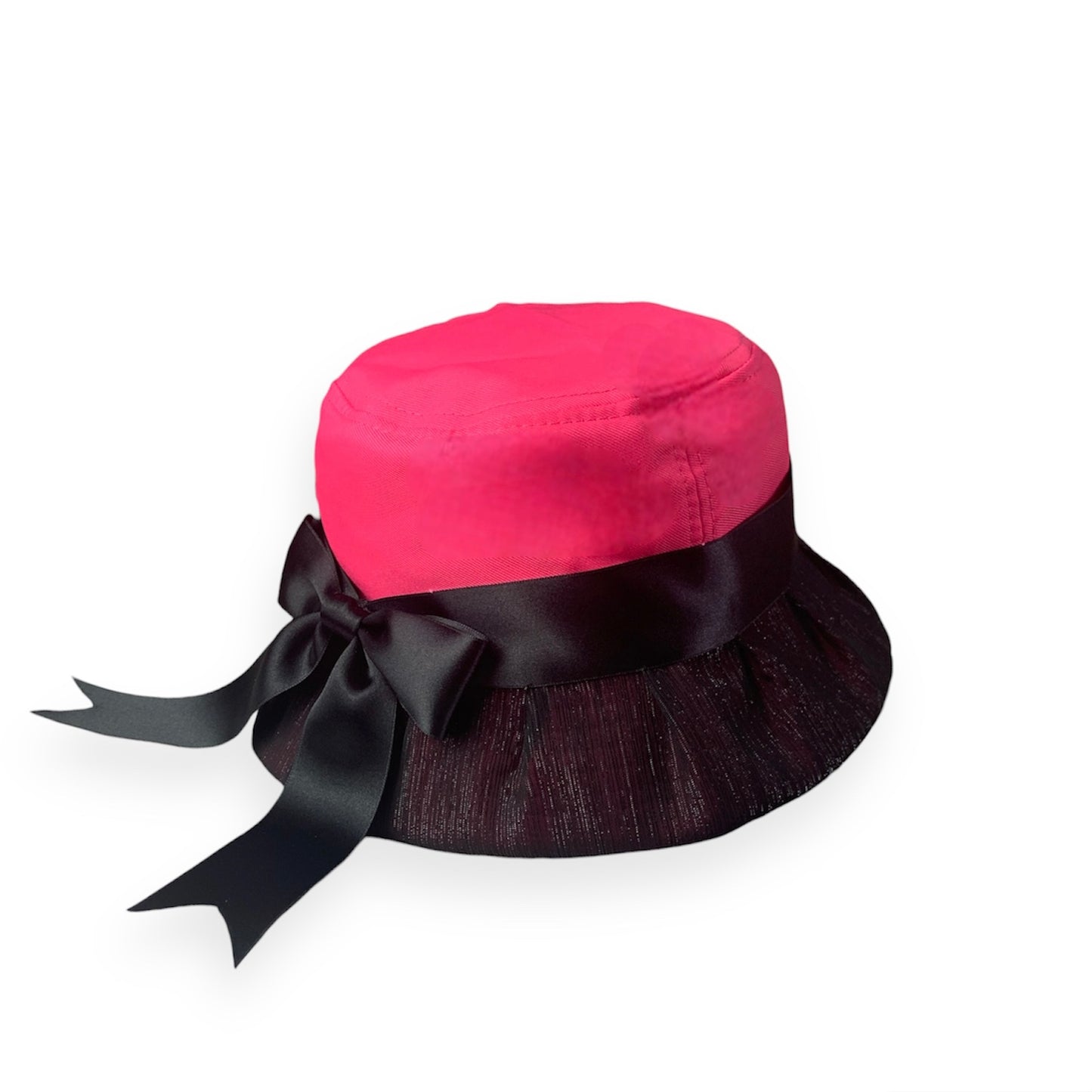 Black-pink Bucket Hat